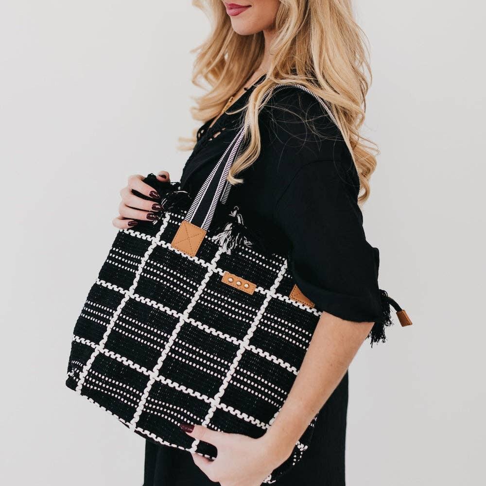 Fae Fringe Tote Bag | Black